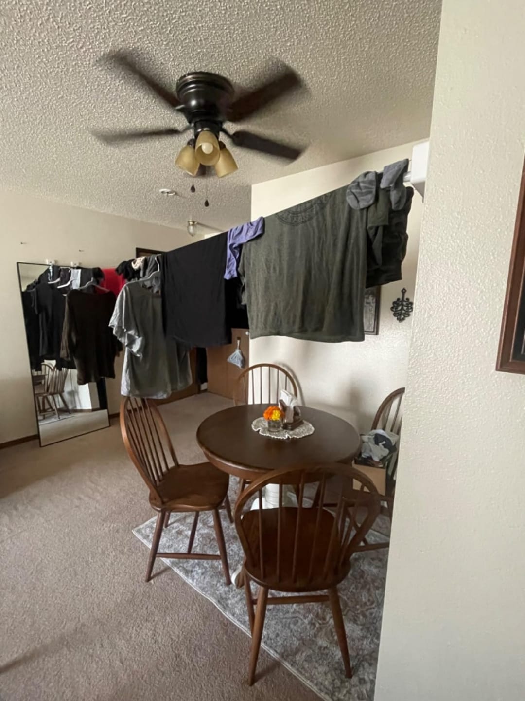 Customer photo review of DryLine™ Retractable Clothesline — 4 m Drying Line, Zero Space