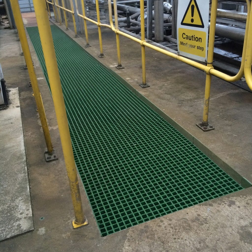 Customer photo review of GRP Grating 2000x1000x25mm Gritted Anti Slip Surface Medium Duty