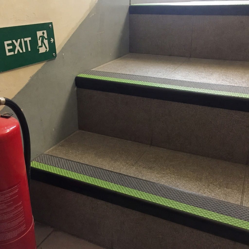 Customer photo review of PVC Anti Slip Stair Nosing 62.5x35mm Safety Edge Protection