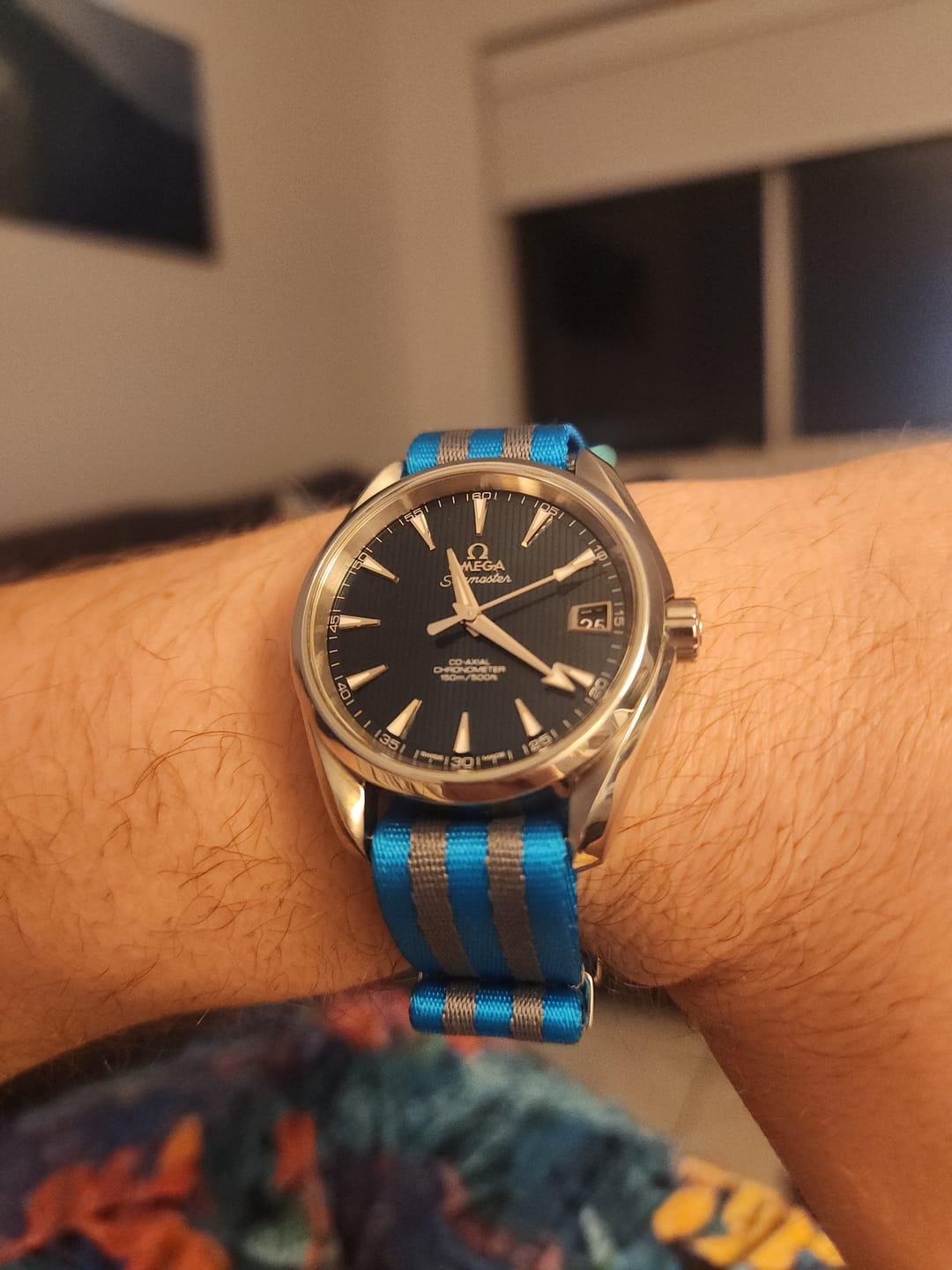 Customer photo review of Tropic Bond Premium Nylon Watch Strap