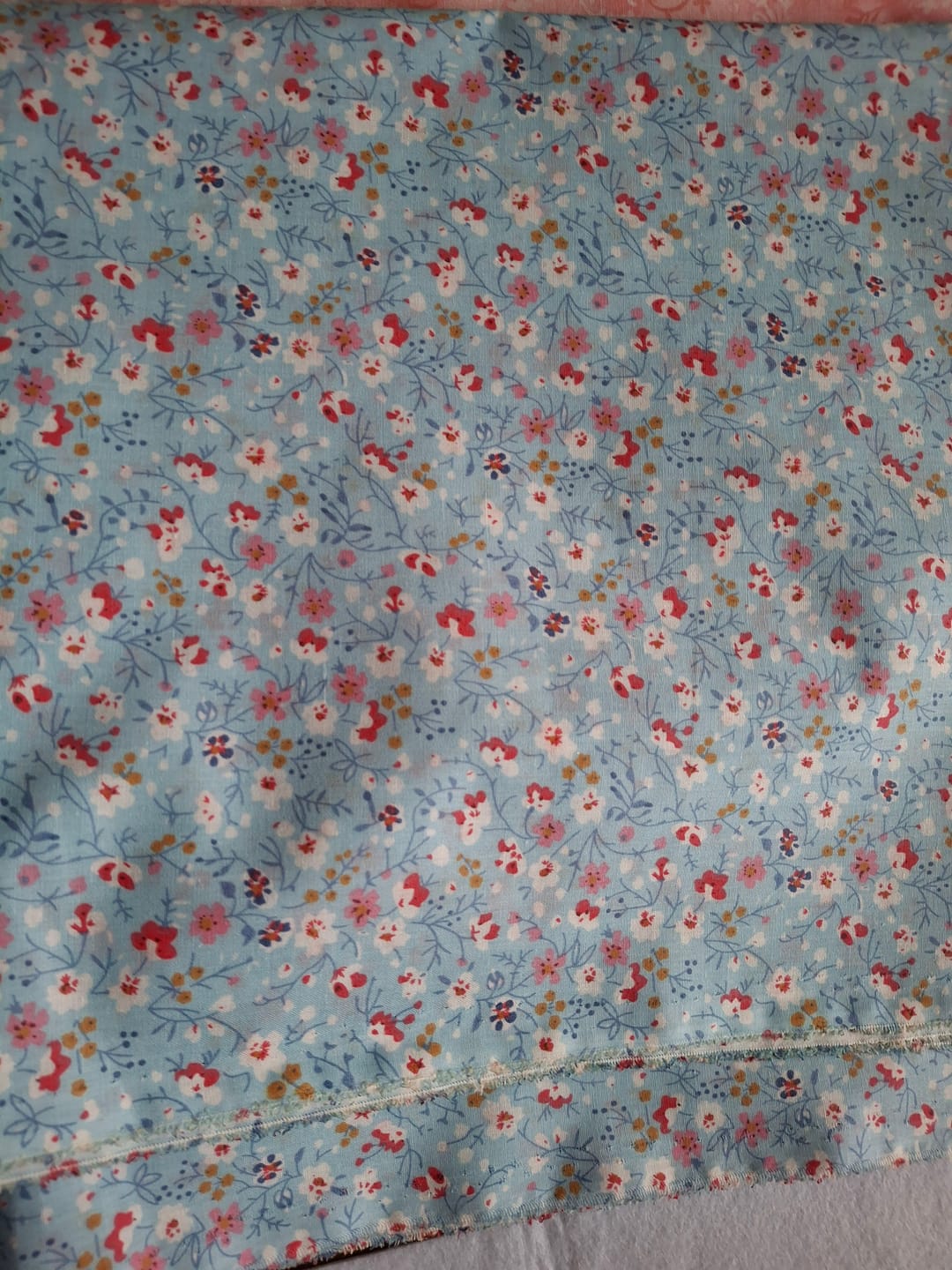 Customer photo review of Floral Field Polycotton Fabric