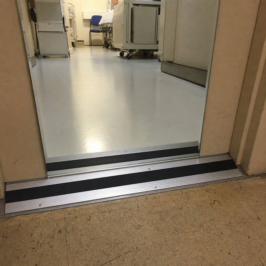 Customer photo review of Aluminium Ramp 68x13mm Vinyl LVT Transition Profile 2.7m