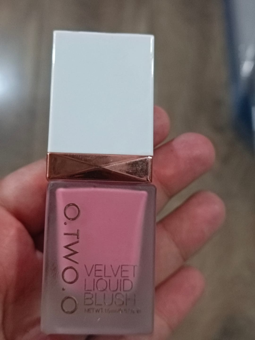 Customer photo review of O.TWO.O LIQUID BLUSH