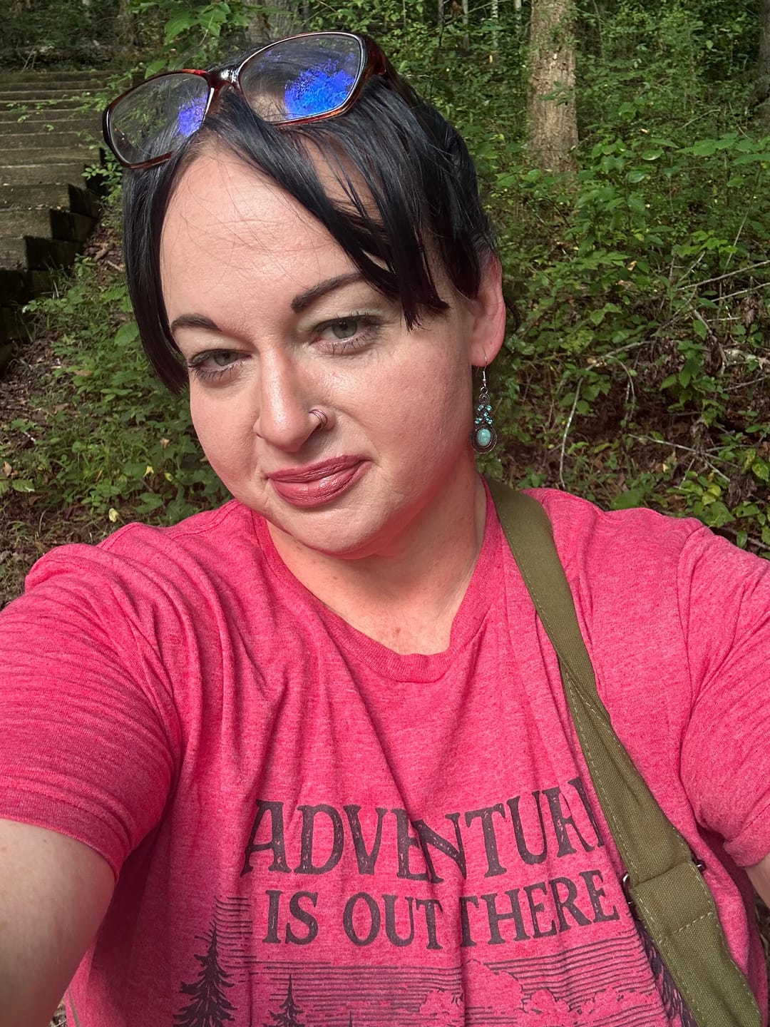 Customer photo review of Adventure Is Out There Lightweight T-Shirt