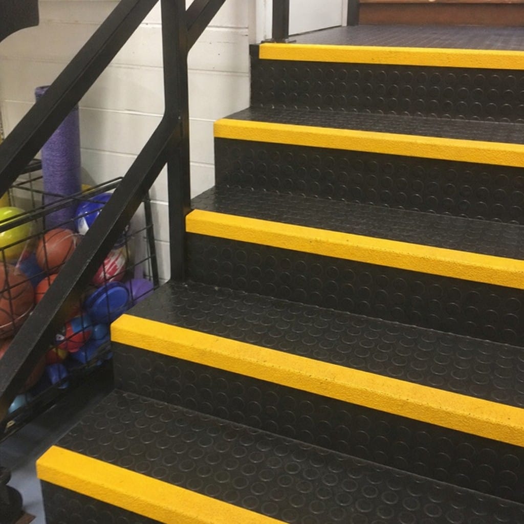 Customer photo review of GRP Anti-Slip Stair Nosing 55x55mm | R13 Rated | DDA Compliant | Black, Yellow & Black/Yellow