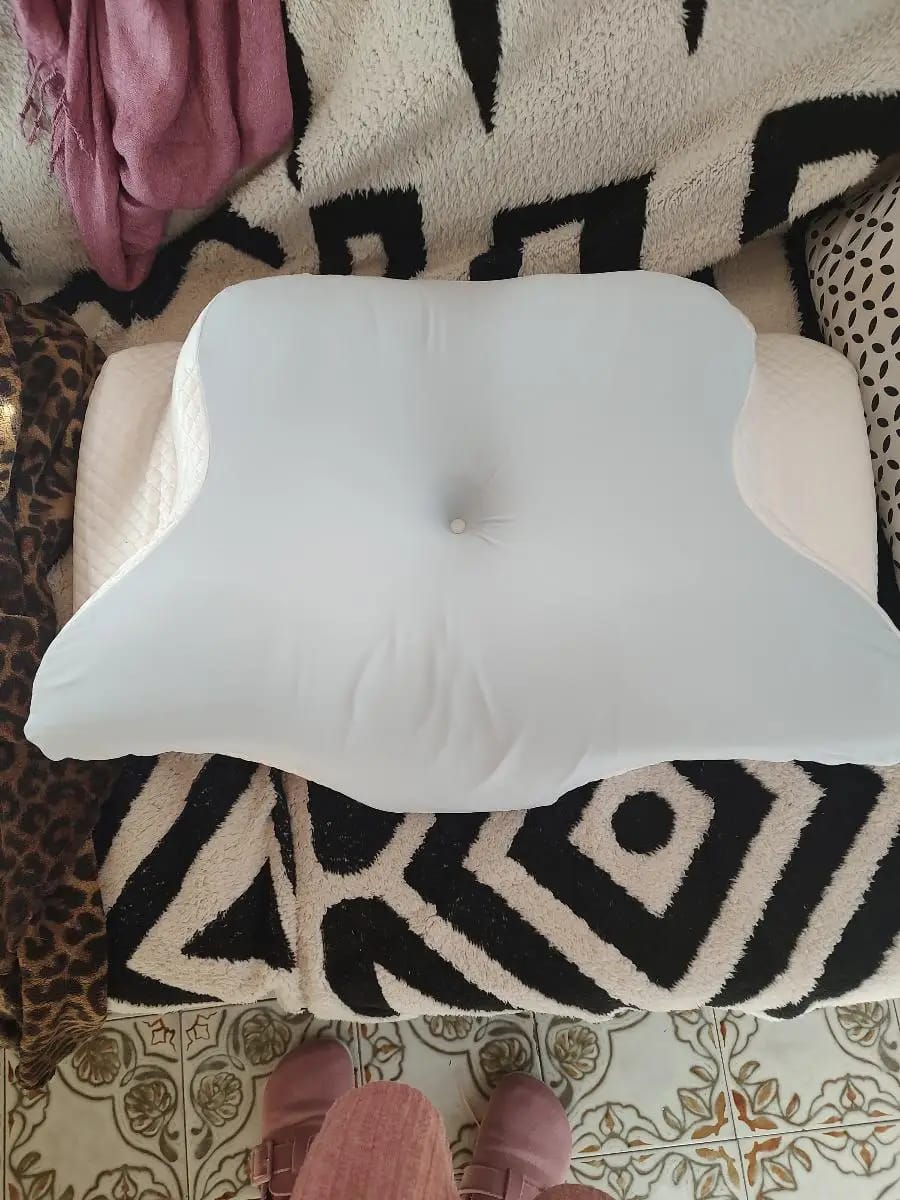 Customer photo review of JOAY Ergonomic Cervical Pillow – Butterfly Memory Foam