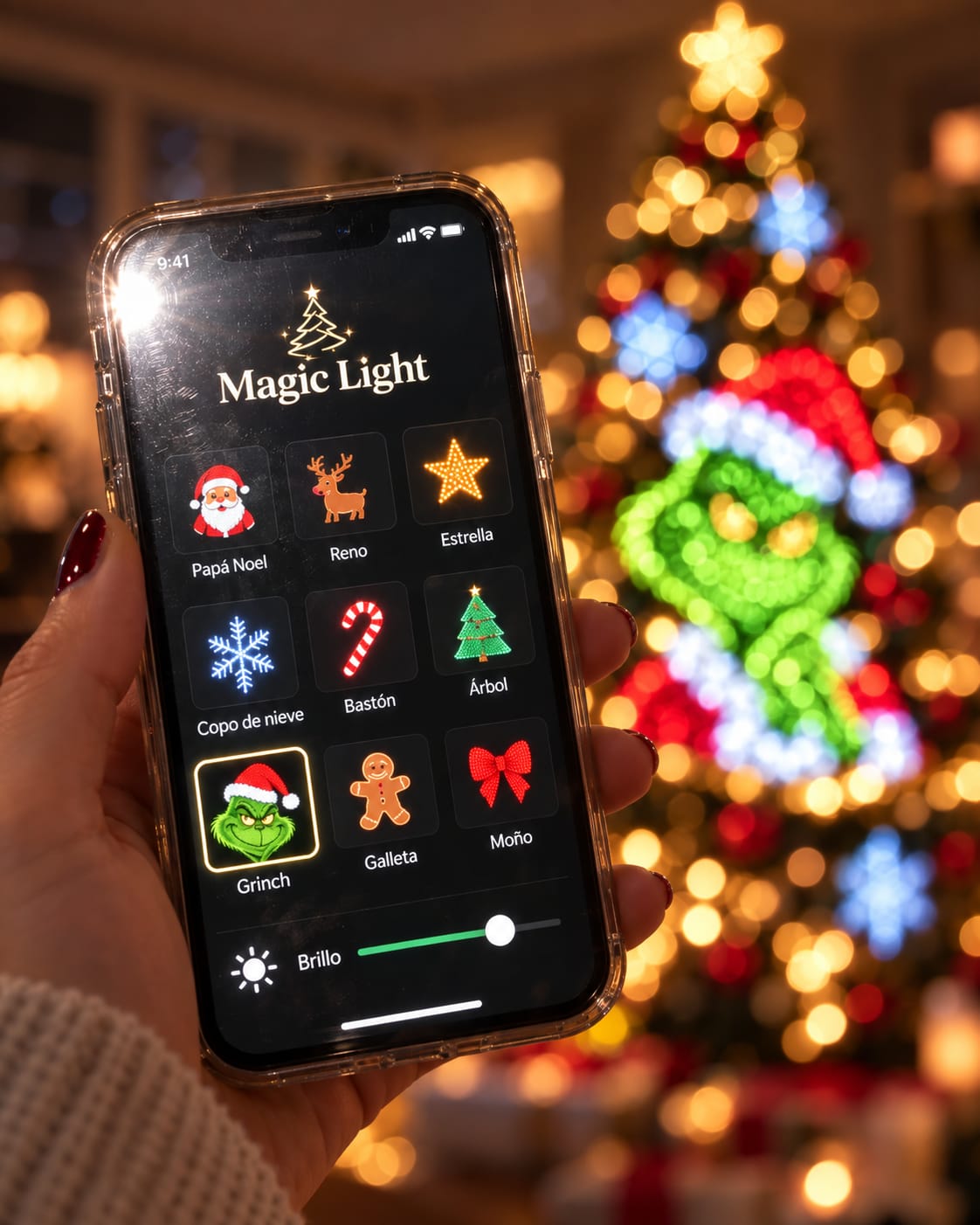 Customer photo review of Luces LED Navideñas Inteligentes