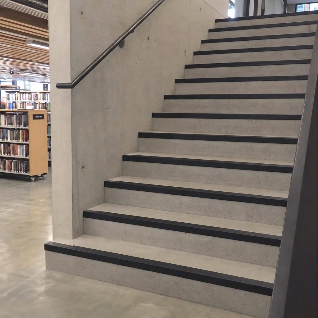 Customer photo review of Aluminium Stair Nosing 62x32mm Square Edge, Bronze & Black
