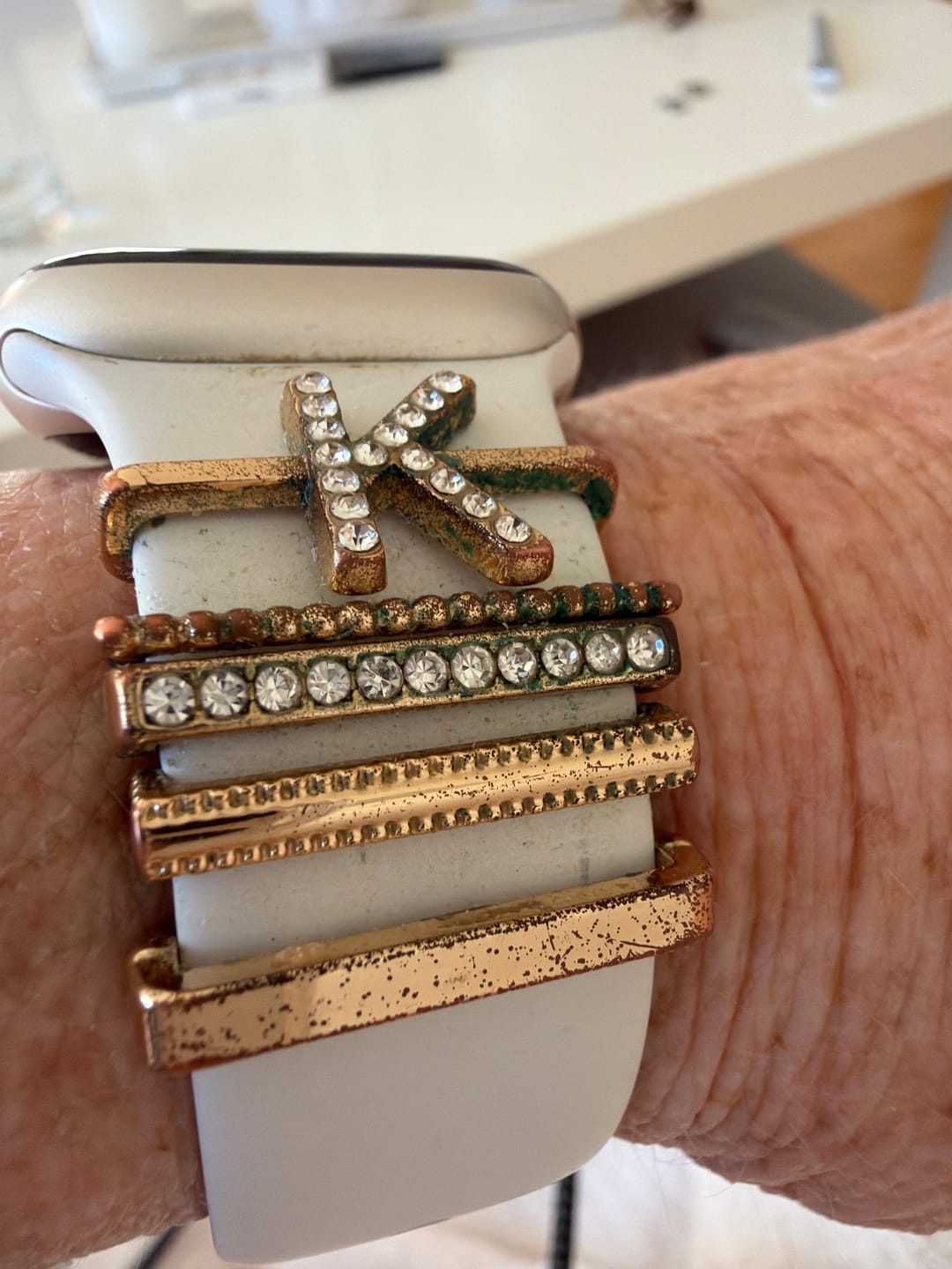 Customer photo review of arktisband Apple Watch Charms „Buchstabe K / Initial"