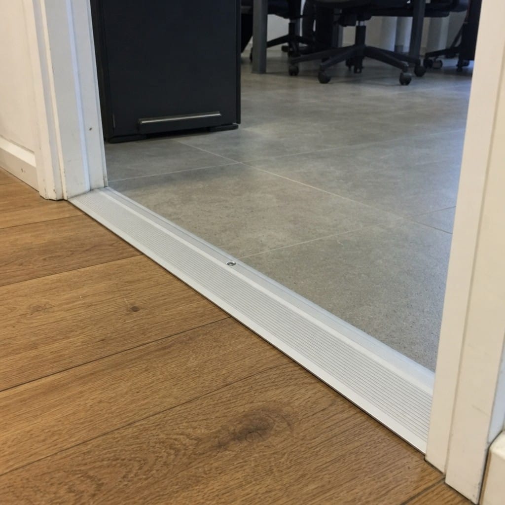 Customer photo review of Aluminium LVT Reducer 39mm Heavy Duty Anodised for 5mm LVT