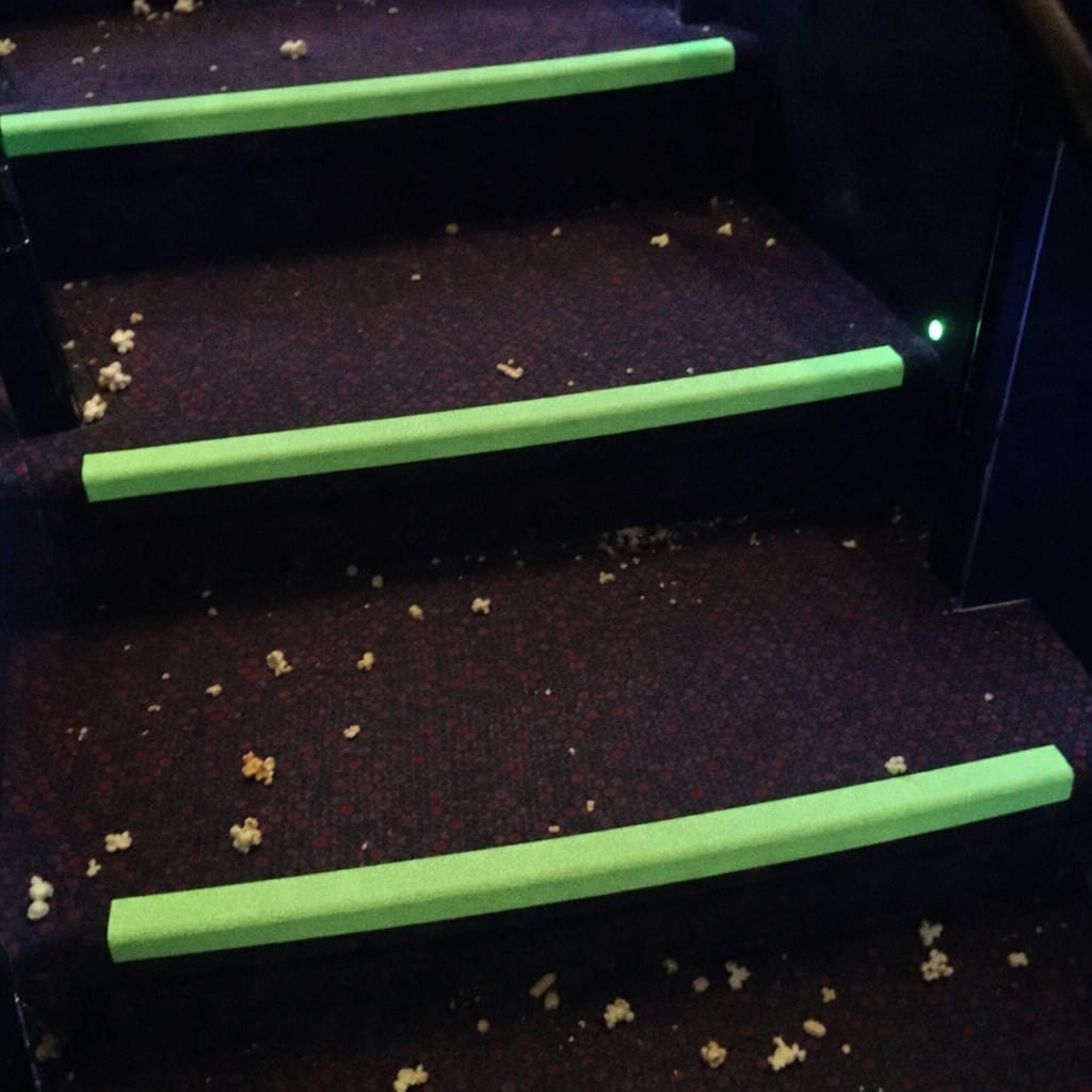 Customer photo review of Photoluminescent Glow-in-the-Dark Anti-Slip Tape | 50mm × 18.3m | BS 5499 | Emergency Exit