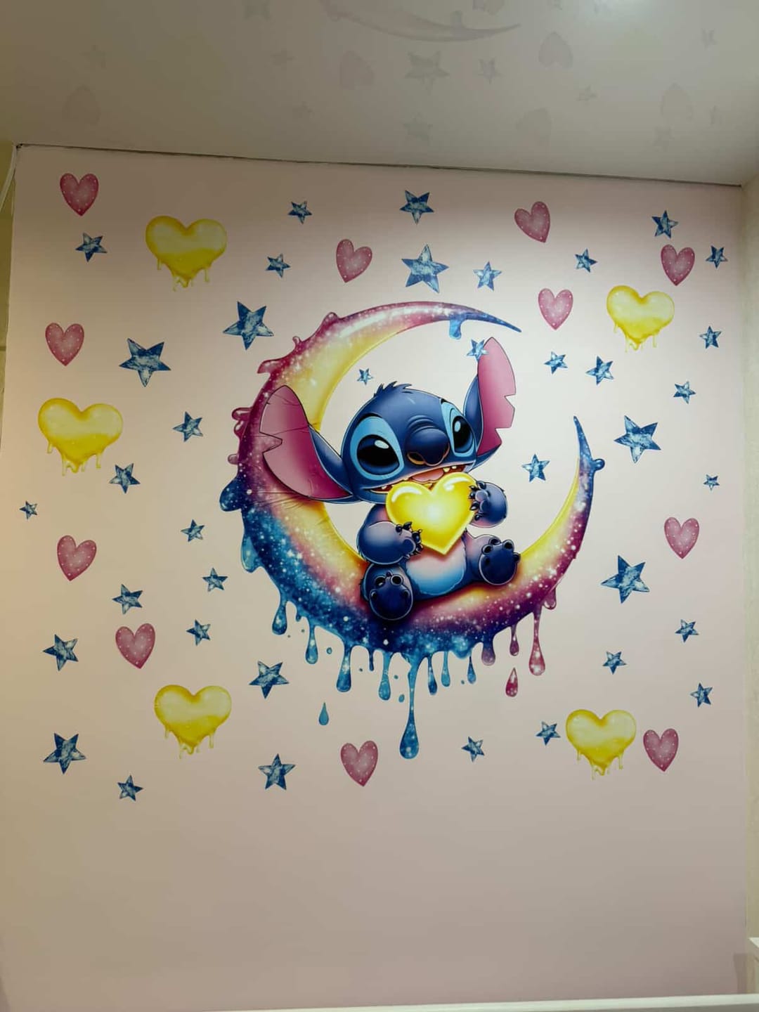 Customer photo review of Stitch Wall Decals
