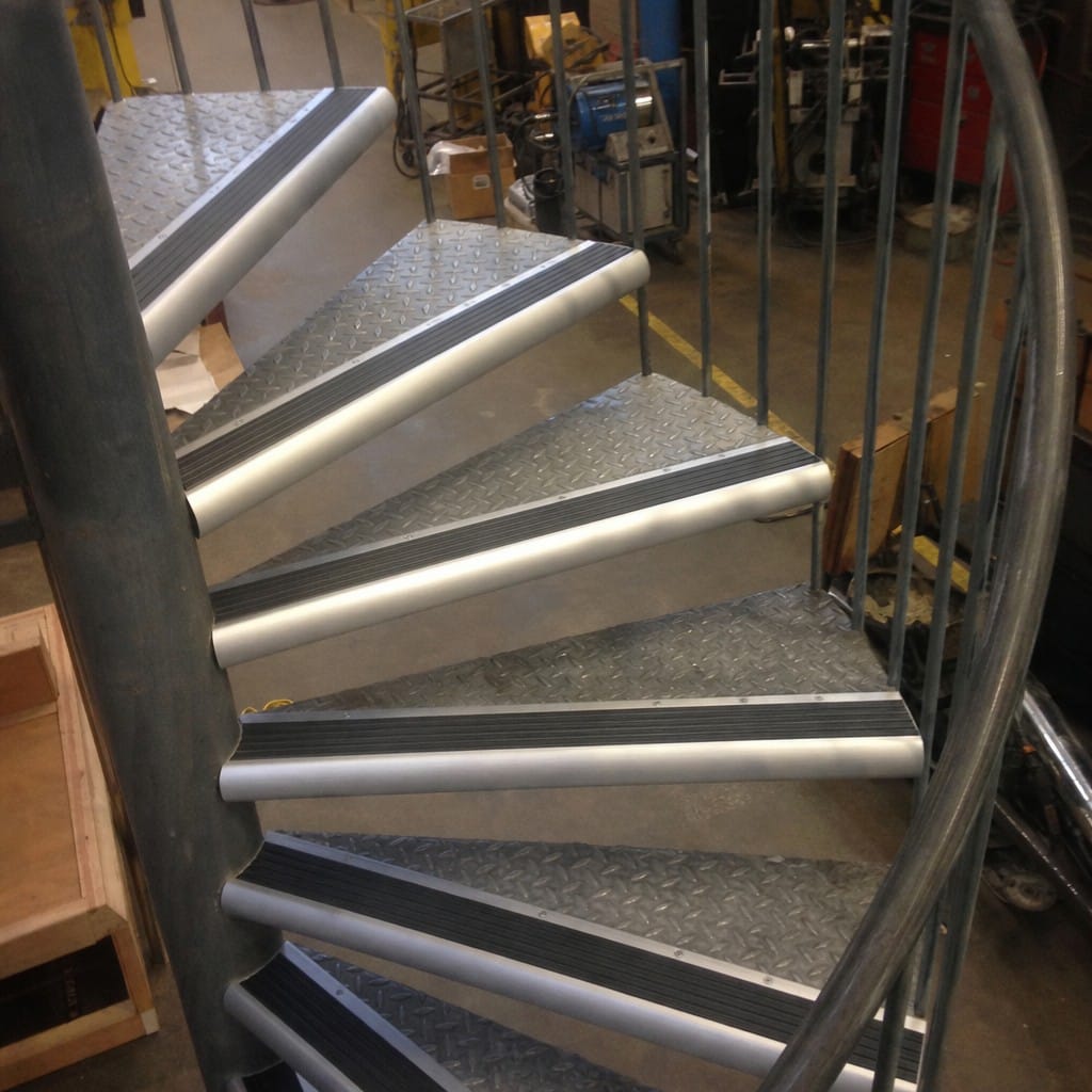 Customer photo review of Aluminium Bullnose Stair Nosing 68x40mm, 1m Bars, Anti-Slip Insert