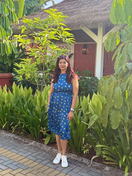 Customer photo review of Faith Midi Dress