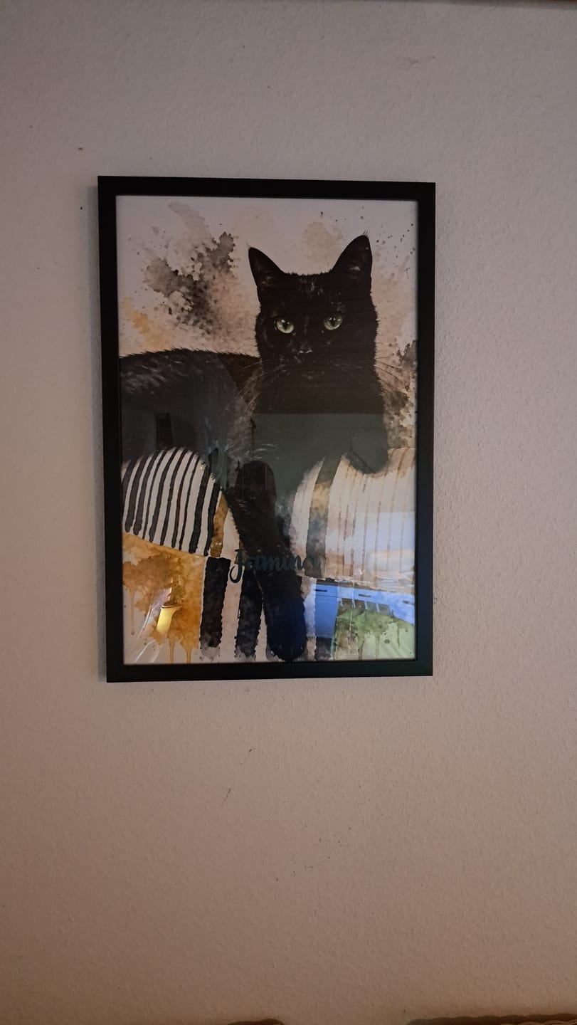 Customer photo review of Personalisiertes Poster - Aquarell Realistisches Porträt