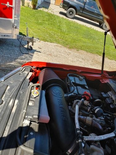 Customer photo review of 2017-2019 Powerstroke Open Intake Kit (75-6001)