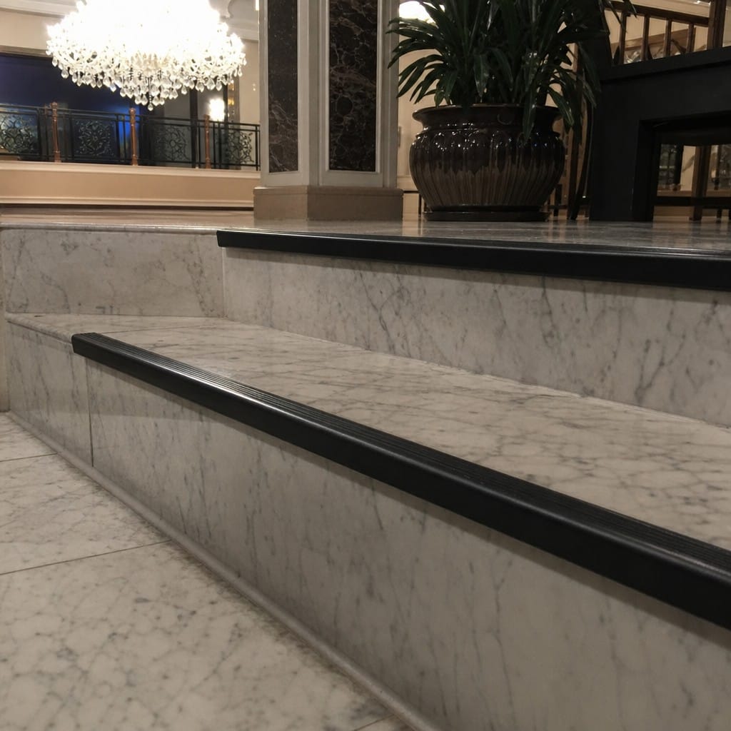 Customer photo review of PVC Anti Slip Stair Nosing 60x37mm Commercial Flexible 3.22m