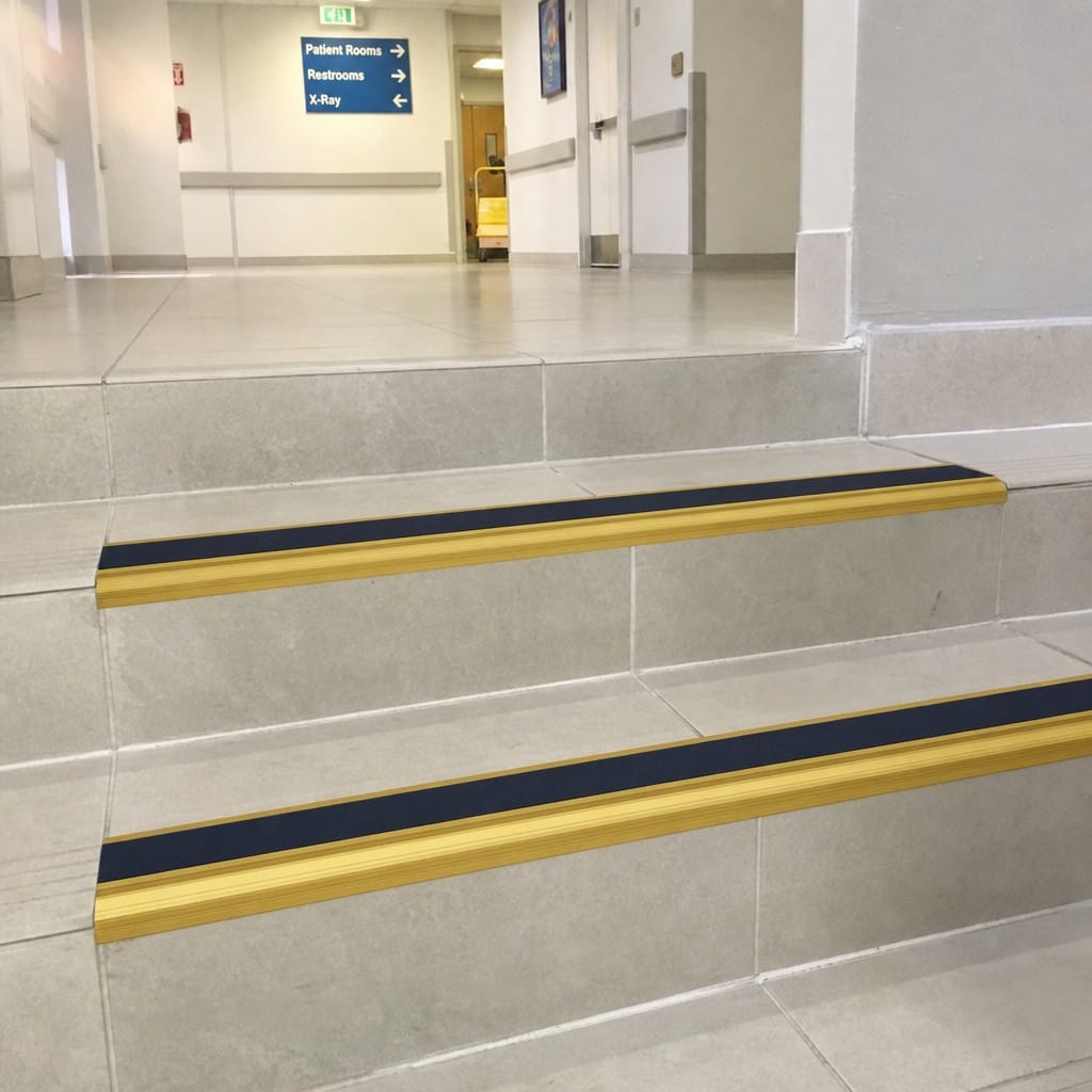 Customer photo review of Aluminium Stair Nosing 3.22m 70mm Tread Custom Finishes