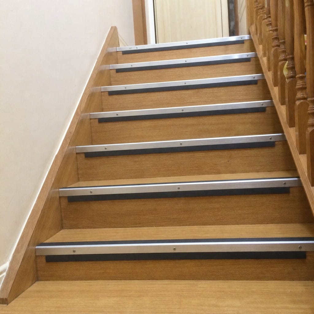 Customer photo review of Anti-Slip Aluminium Stair Nosing | Ramp Profile | 8 Colours, 8 Lengths