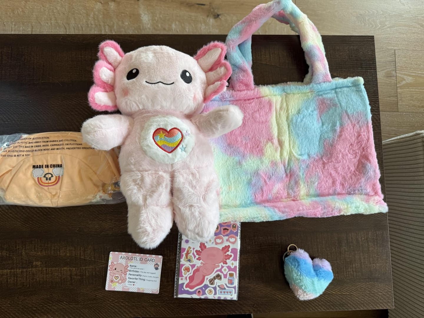 Customer photo review of Axolotl Dress Up Plush Set