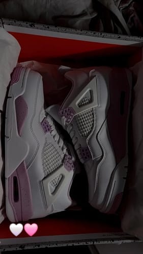 Customer photo review of Air Jordan 4 Pink Oreo