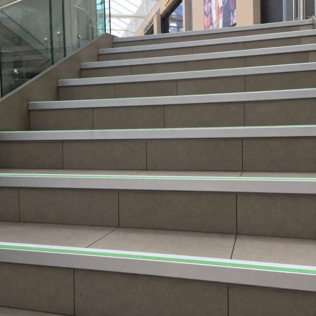 Customer photo review of Anti Slip Stair Nosing 50x30mm Commercial Aluminium Grade