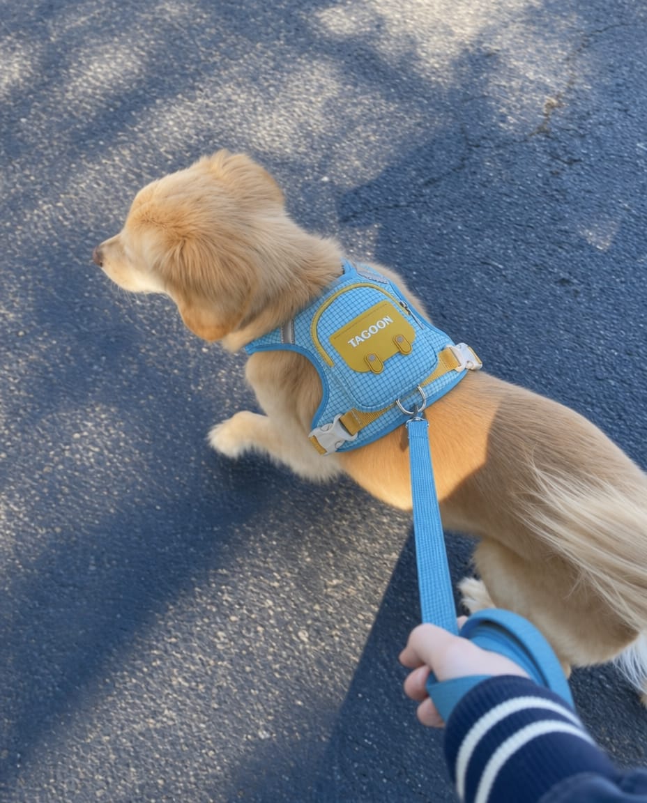 Customer photo review of Arnés-Mochila para perros