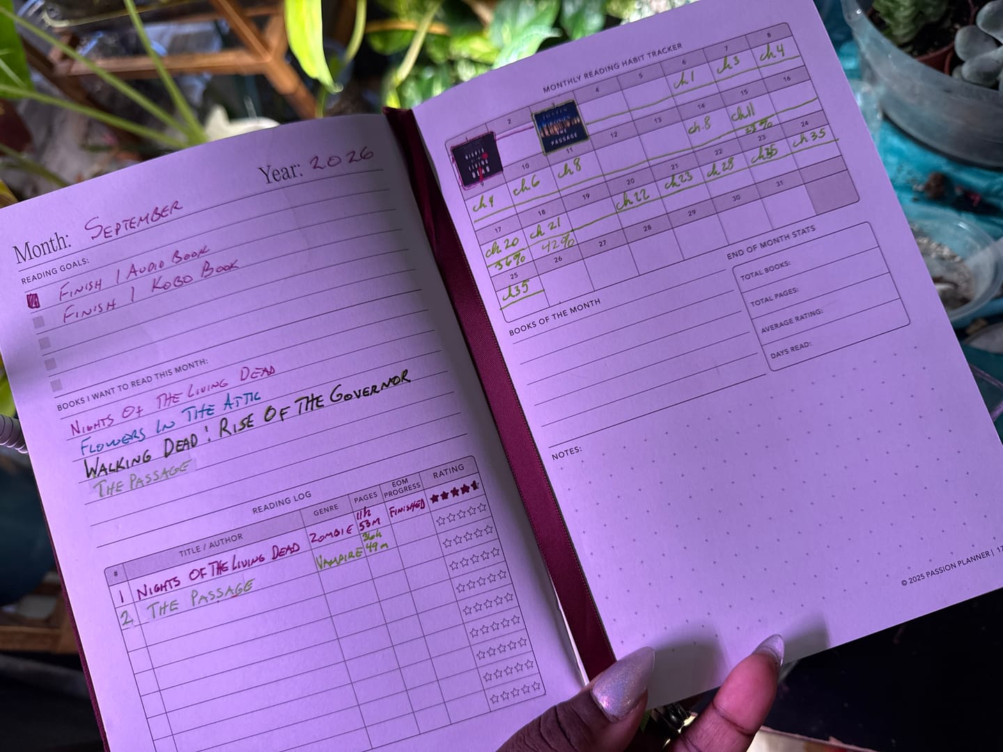 Customer photo review of Reading Journal