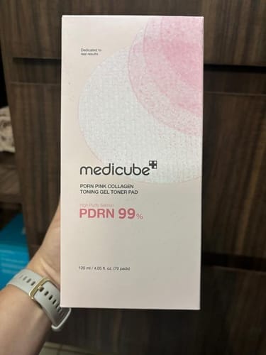 Customer photo review of PDRN Pink Collagen Gel Toner Pad