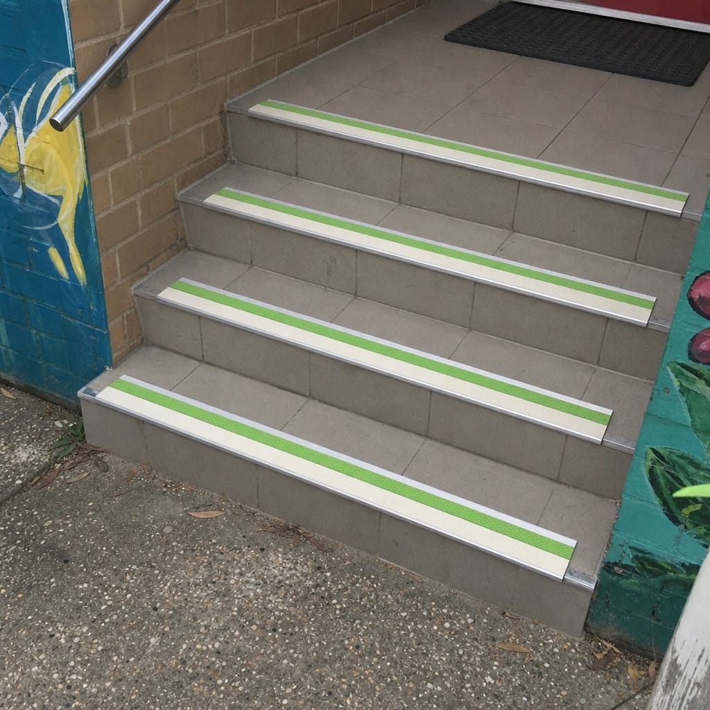Customer photo review of Aluminium Stair Nosing 75x58mm DDA Compliant Indoor Outdoor