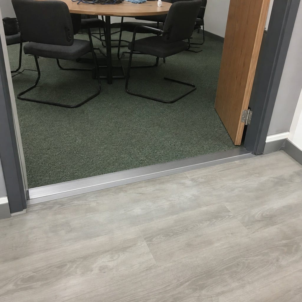 Customer photo review of Carpet Bar 60mm Aluminium Strip 8mm Low Profile 0.9m 2.7m