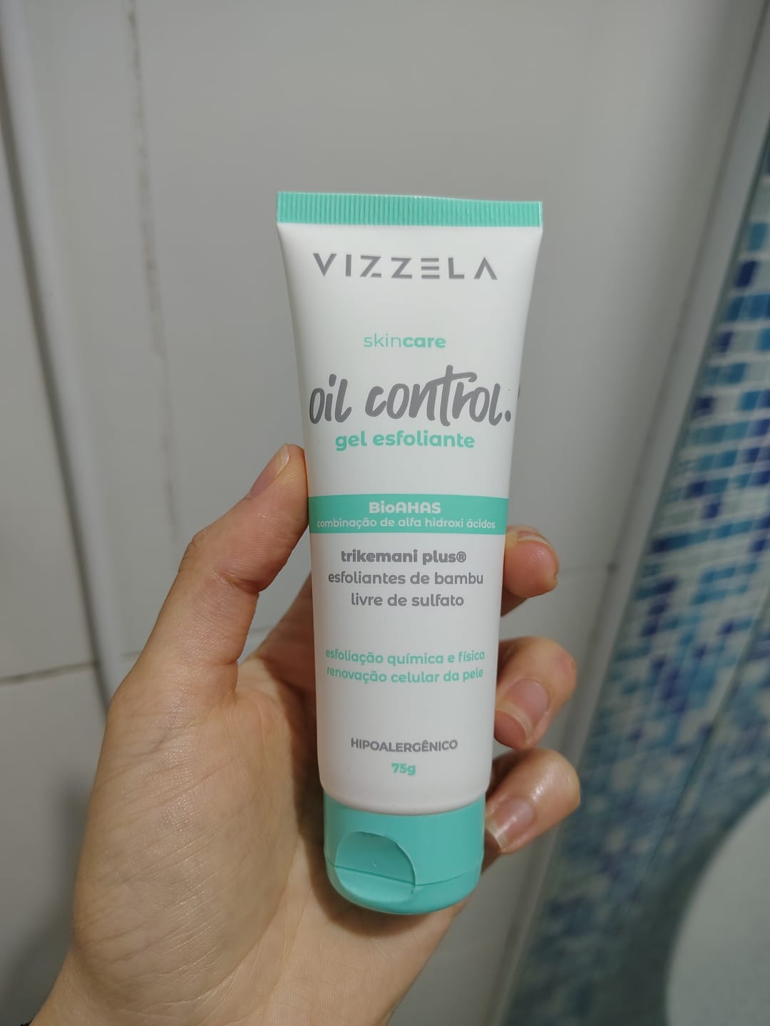 Customer photo review of Gel Esfoliante Oil Control - Vizzela