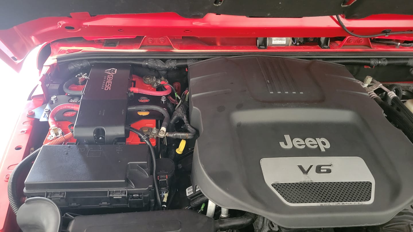 Customer photo review of 2007-2018 Jeep Wrangler JK Gen 3 Dual Battery System