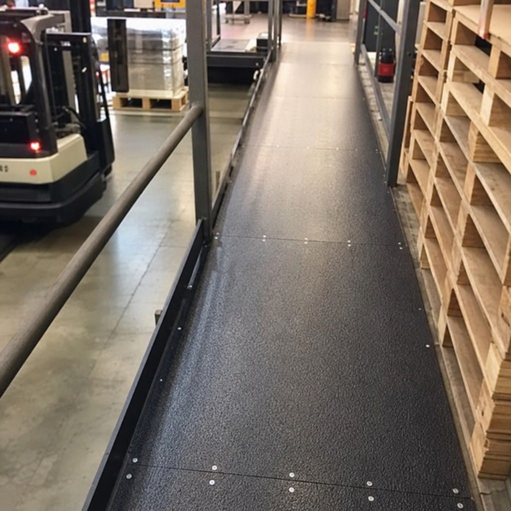 Customer photo review of Anti-Slip GRP Sheet 3mm | R13 Silicon Carbide, Black, Grey or Yellow