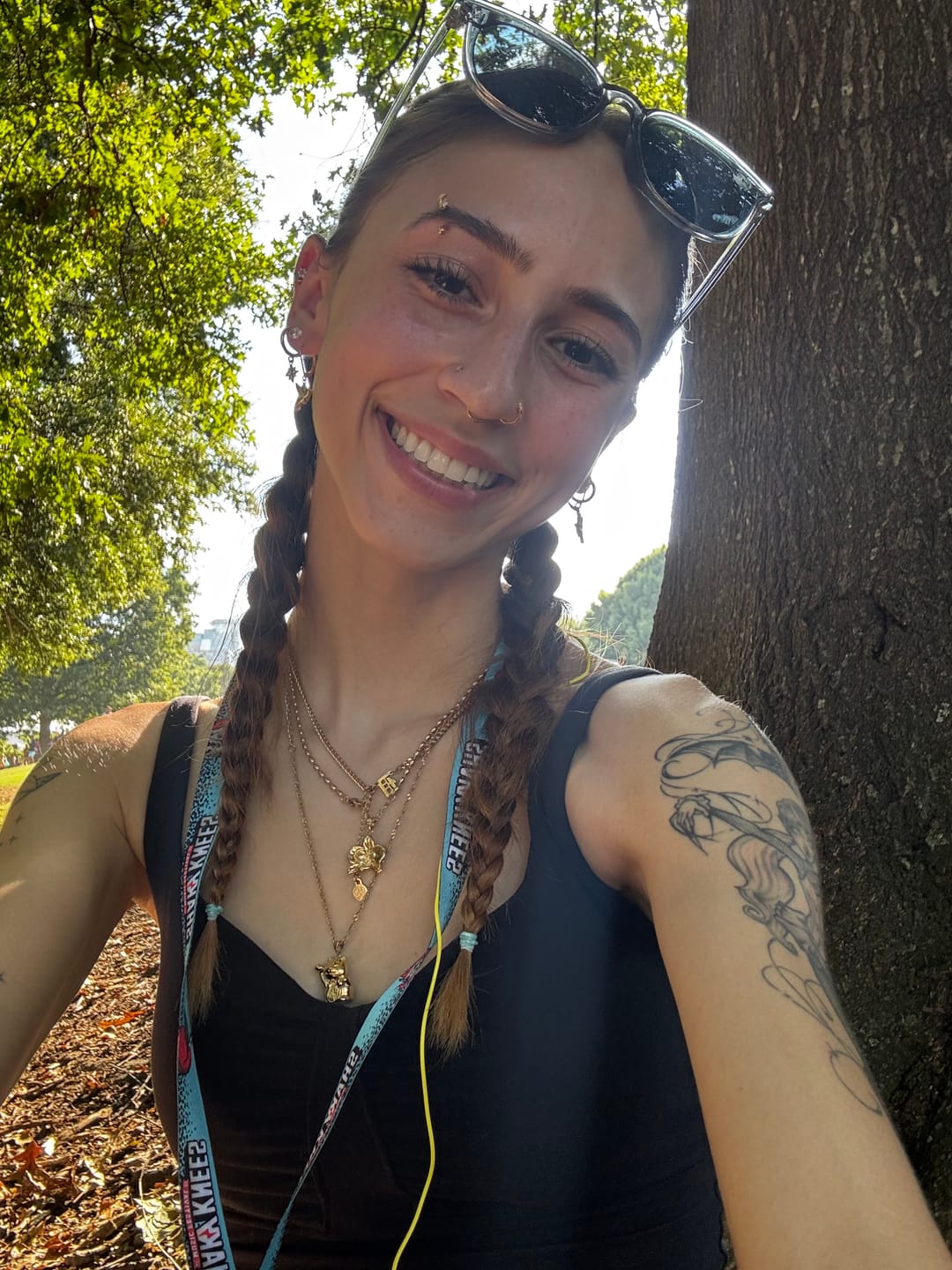 Customer photo review of Cuban Initial Necklace