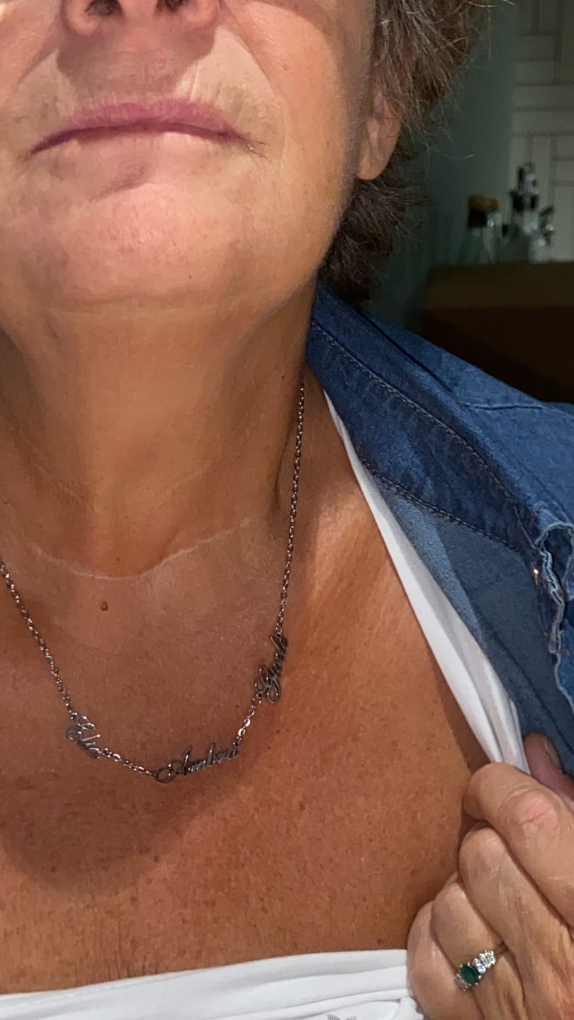 Customer photo review of Personalized Necklace with Multiple Names