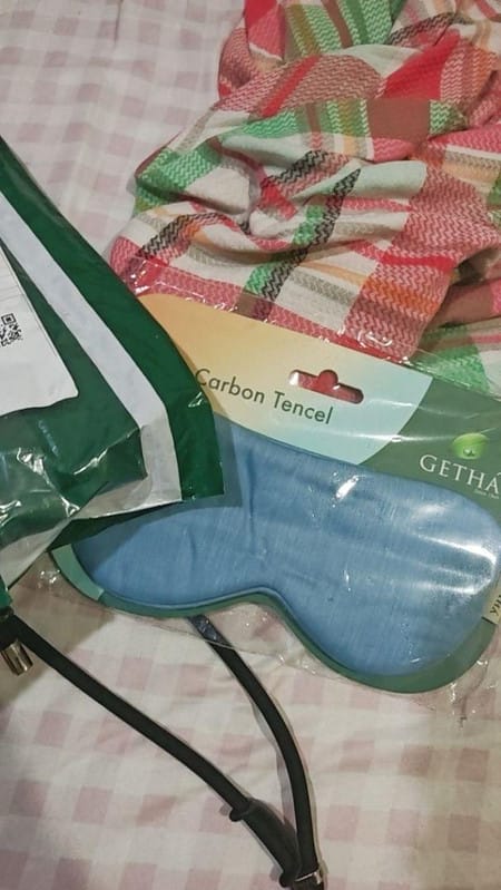 Customer photo review of Zero Carbon TENCEL™ Eye Mask