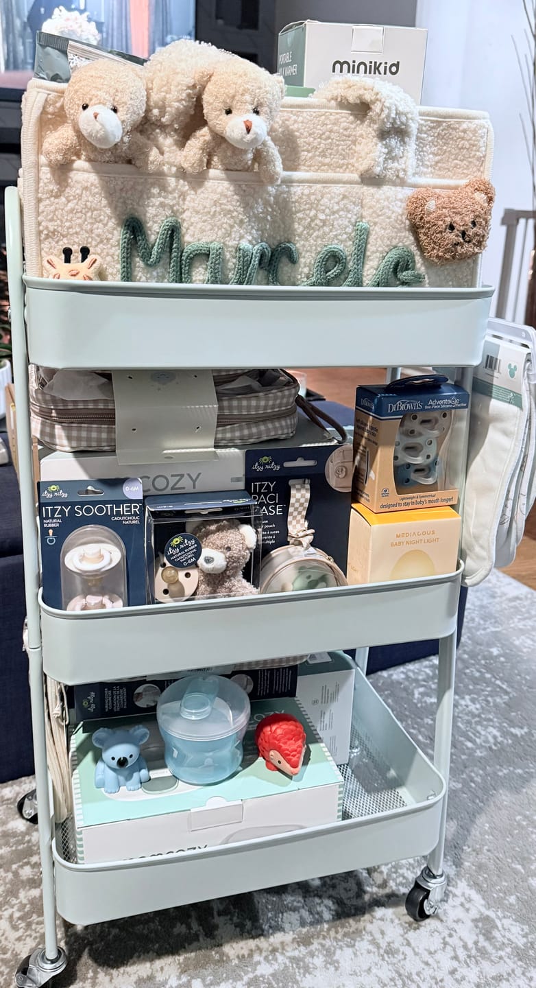 Customer photo review of K&C - Personalized Baby Storage Basket
