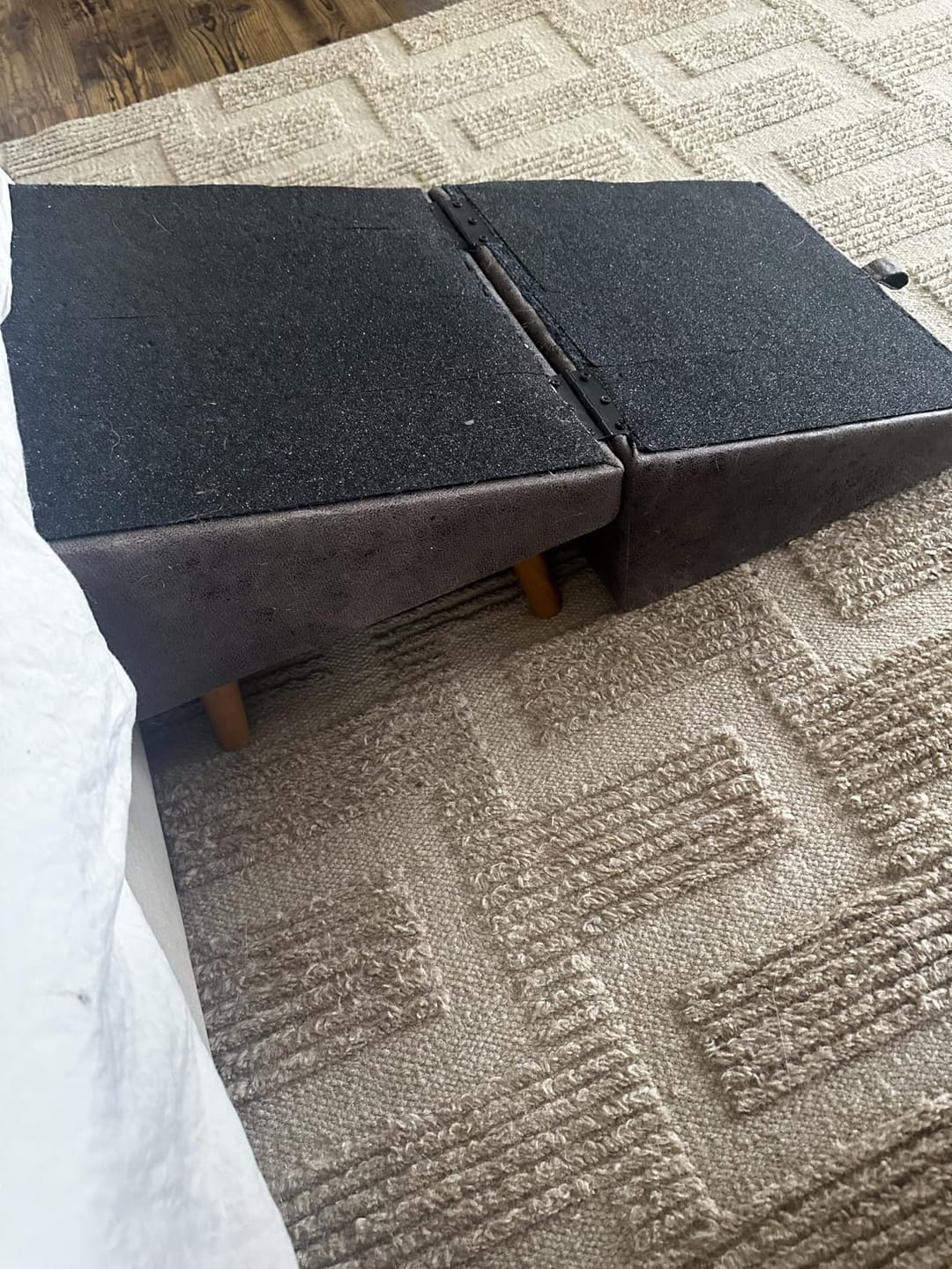 Customer photo review of 2-in-1 Foldable Dog Stairs Ramp for Bed and Couch