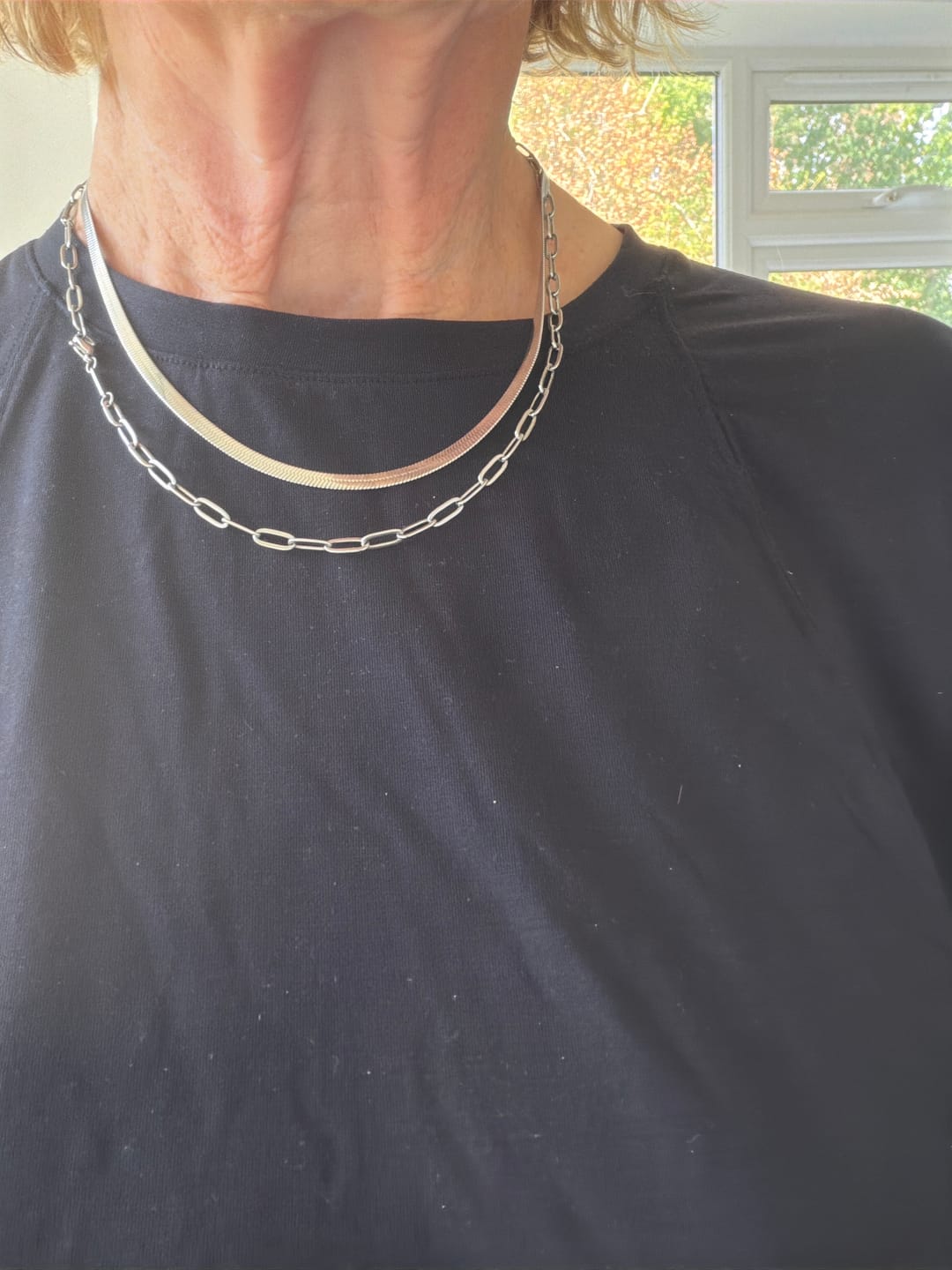 Customer photo review of Essentials Snake Chain Necklace