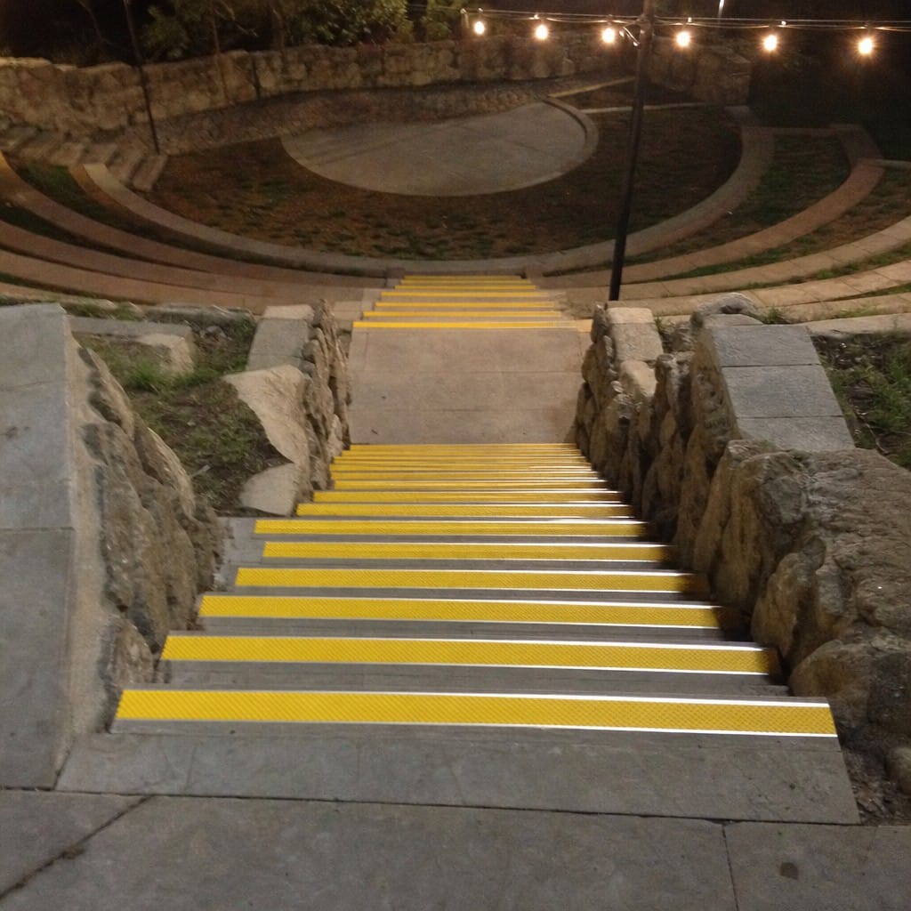 Customer photo review of DDA Compliant Stair Nosing 75x58mm Pyramid Anti Slip