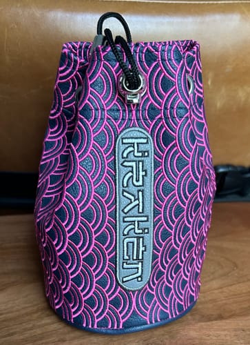 Customer photo review of 🌊 SEIGAIHA VALUABLES BAG — ABYSS EDITION