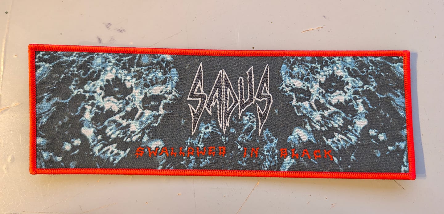 Customer photo review of Sadus - Swallowed In Black - Strip Patch