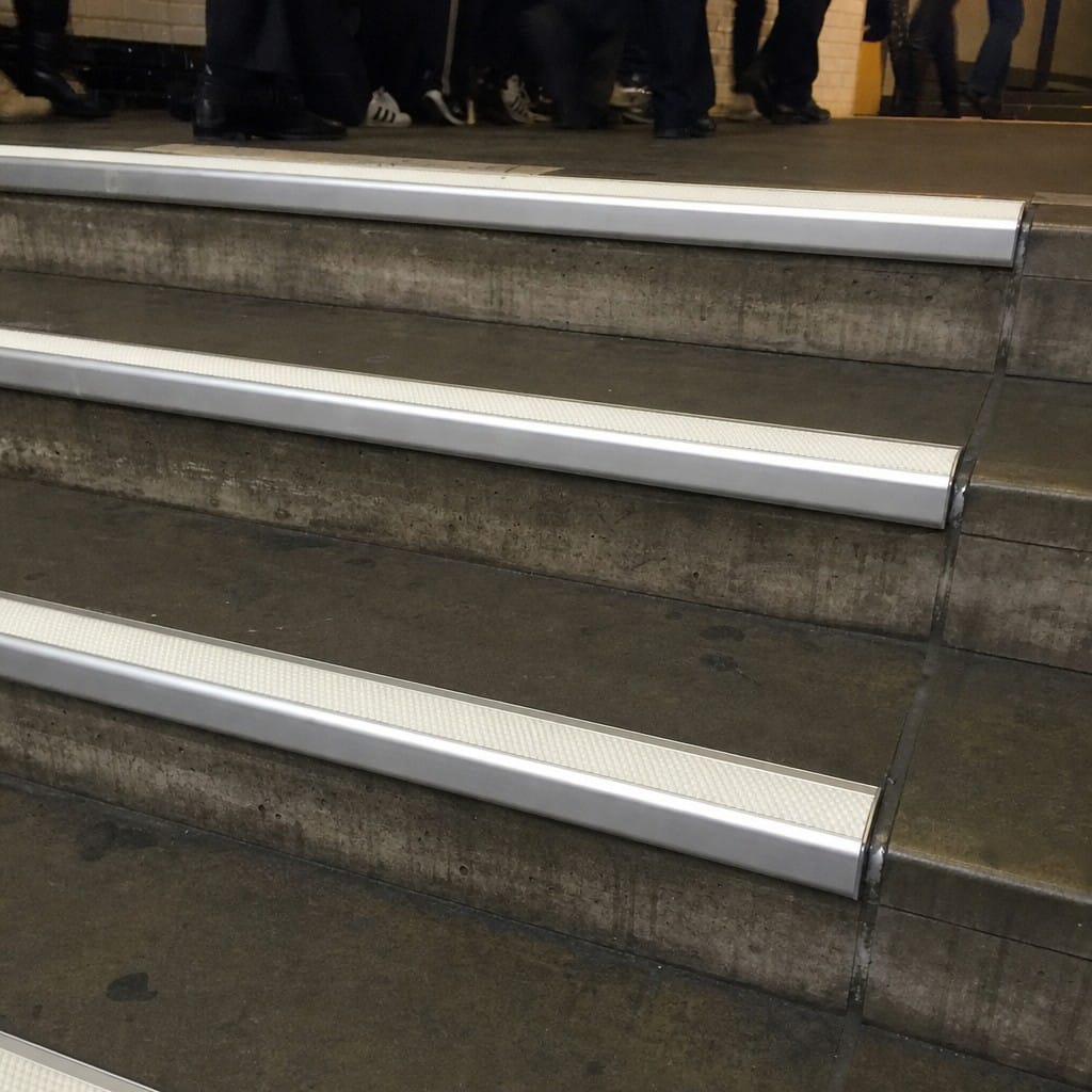 Customer photo review of Aluminium Stair Nosing 60x55mm Anti Slip Visibility Edge