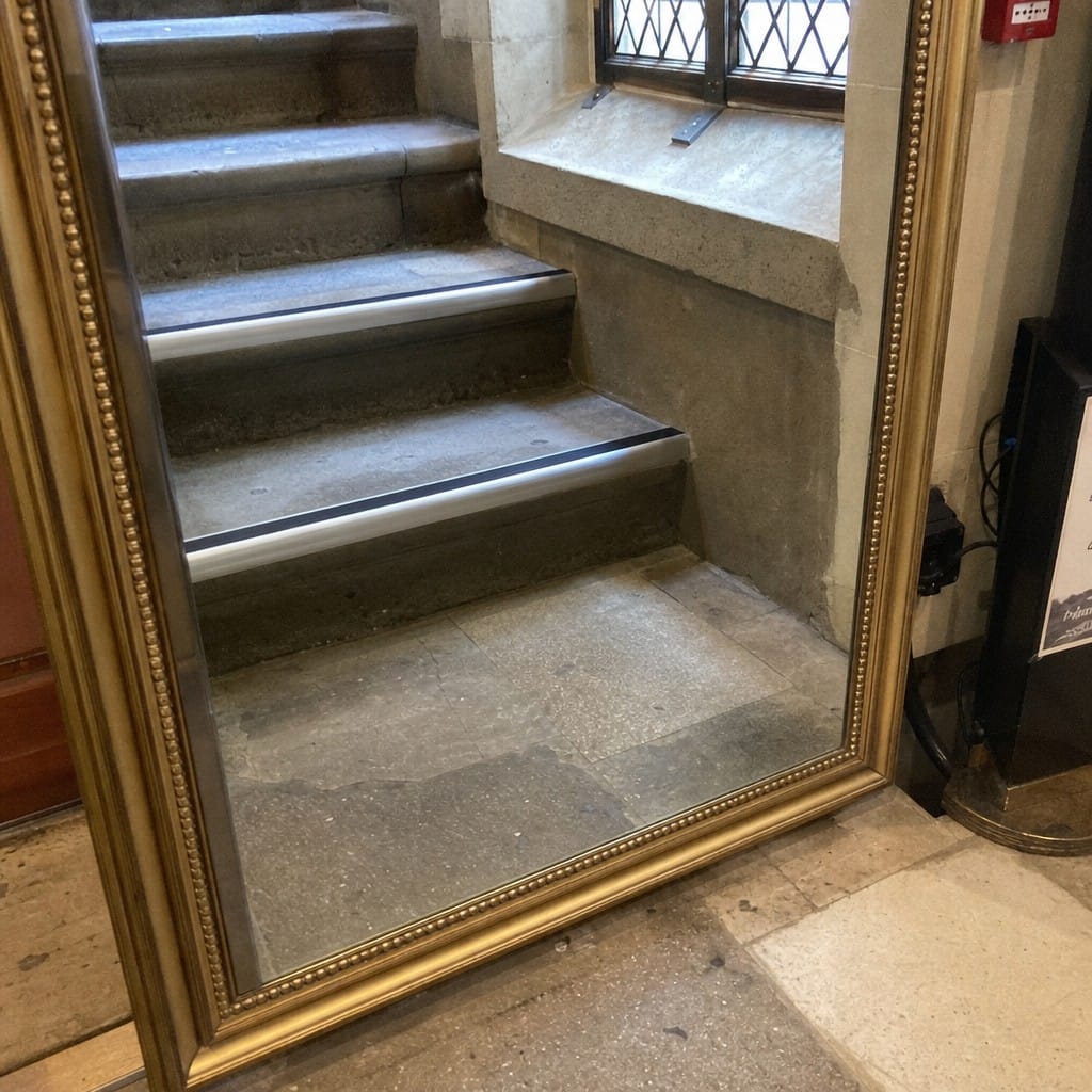 Customer photo review of Aluminium Stair Nosing 57mm x 33mm with Rubber Insert, 2.7m Length