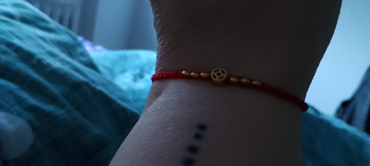 Customer photo review of Tibetisches Wunscharmband