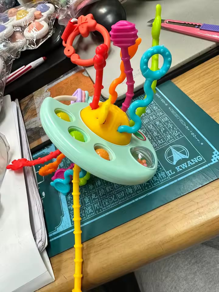 Customer photo review of 3-in-1 Silicone Sensory Baby Toy
