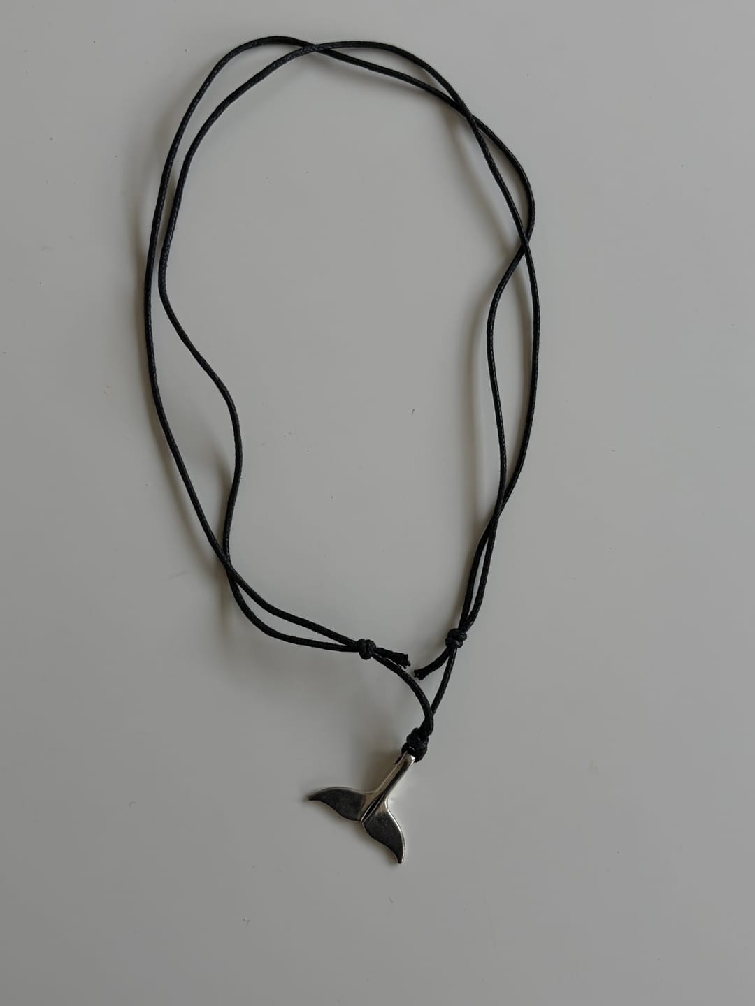 Customer photo review of Whale fin Necklace