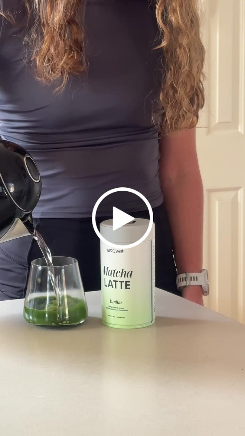 Customer video review of Vanilla Matcha Latte (Ceremonial Grade + Pre & Probiotics)