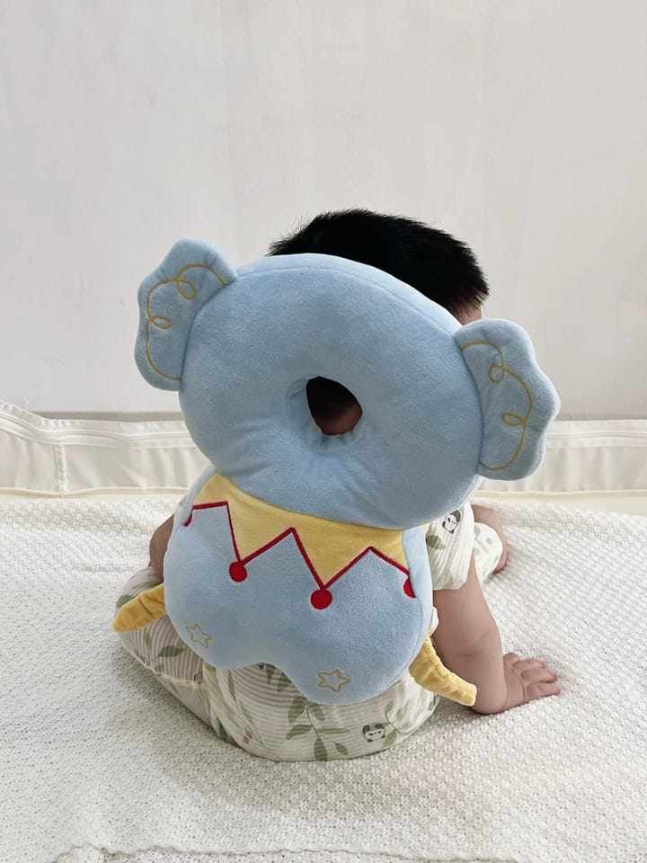 Customer photo review of Baby Head Protection Backpack Cushion